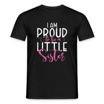 Little Sister Gifts - Männer T-Shirt - Schwarz - Vorne - AI Model Male 178 light (178cm)