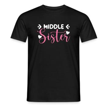 Middle Sister Gifts - Men's T-Shirt - black - Front - AI Model Male 178 light (178cm)