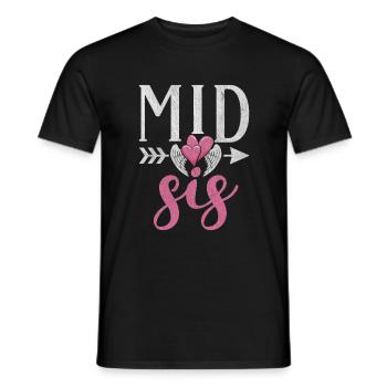 Middle Sister Gifts - Men's T-Shirt - black - Front - AI Model Male 178 light (178cm)
