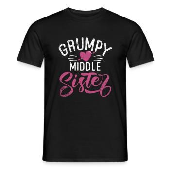 Middle Sister Gifts - Men's T-Shirt - black - Front - AI Model Male 178 light (178cm)