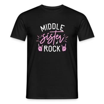 Middle Sister Gifts - Men's T-Shirt - black - Front - AI Model Male 178 light (178cm)