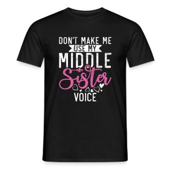 Middle Sister Gifts - Men's T-Shirt - black - Front - AI Model Male 178 light (178cm)