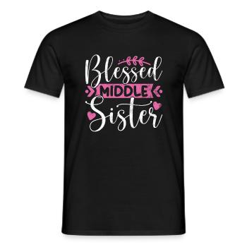 Middle Sister Gifts - Men's T-Shirt - black - Front - AI Model Male 178 light (178cm)