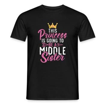 Middle Sister Gifts - Men's T-Shirt - black - Front - AI Model Male 178 light (178cm)