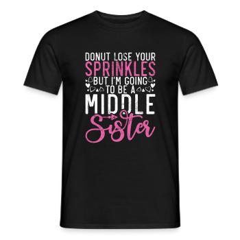 Middle Sister Gifts - Men's T-Shirt - black - Front - AI Model Male 178 light (178cm)