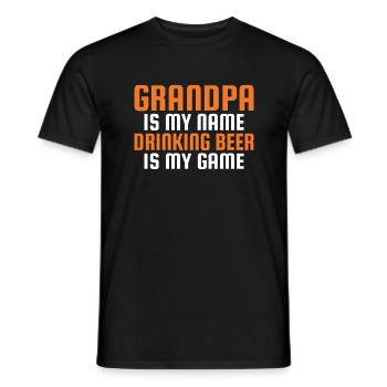 Grandpa Gifts - Männer T-Shirt - Schwarz - Vorne - AI Model Male 178 light (178cm)