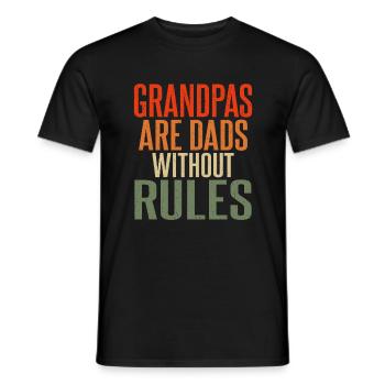 Grandpa Gifts - Männer T-Shirt - Schwarz - Vorne - AI Model Male 178 light (178cm)