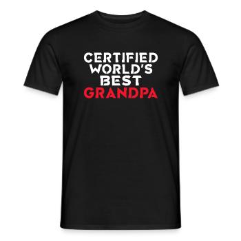 Grandpa Gifts - Männer T-Shirt - Schwarz - Vorne - AI Model Male 178 light (178cm)