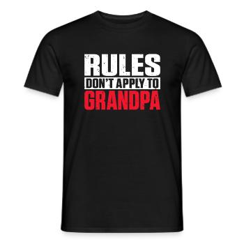Grandpa Gifts - Männer T-Shirt - Schwarz - Vorne - AI Model Male 178 light (178cm)