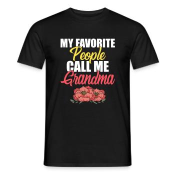 Bedstemor gaver - Mænd T-shirt - sort - Foran - AI Model Male 178 light (178cm)