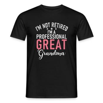 Great Grandma Gifts - Männer T-Shirt - Schwarz - Vorne - AI Model Male 178 light (178cm)