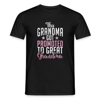Great Grandma Gifts - Men's T-Shirt - black - Front - AI Model Male 178 light (178cm)