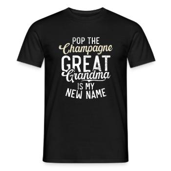 Great Grandma Gifts - Männer T-Shirt - Schwarz - Vorne - AI Model Male 178 light (178cm)