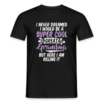 Great Grandma Gifts - Men's T-Shirt - black - Front - AI Model Male 178 light (178cm)