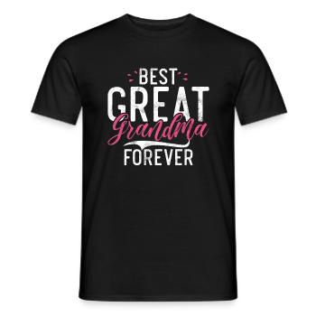 Great Grandma Gifts - Men's T-Shirt - black - Front - AI Model Male 178 light (178cm)