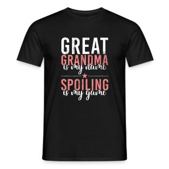 Great Grandma Gifts - Men's T-Shirt - black - Front - AI Model Male 178 light (178cm)