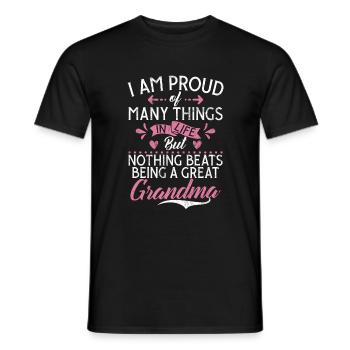 Great Grandma Gifts - Men's T-Shirt - black - Front - AI Model Male 178 light (178cm)