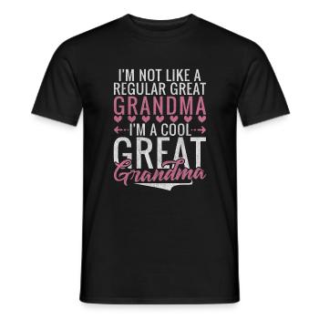 Great Grandma Gifts - Men's T-Shirt - black - Front - AI Model Male 178 light (178cm)