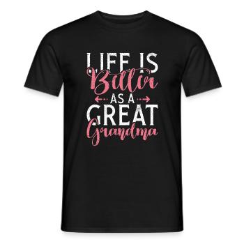 Great Grandma Gifts - Men's T-Shirt - black - Front - AI Model Male 178 light (178cm)