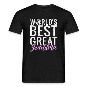 Great Grandma Gifts - Men's T-Shirt - black - Front - AI Model Male 178 light (178cm)