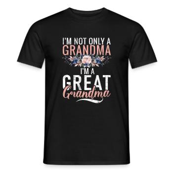 Great Grandma Gifts - Men's T-Shirt - black - Front - AI Model Male 178 light (178cm)