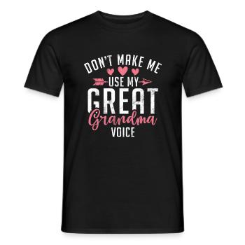 Great Grandma Gifts - Men's T-Shirt - black - Front - AI Model Male 178 light (178cm)