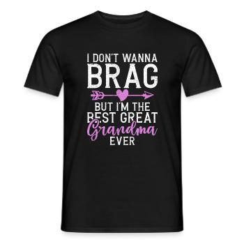 Great Grandma Gifts - Männer T-Shirt - Schwarz - Vorne - AI Model Male 178 light (178cm)