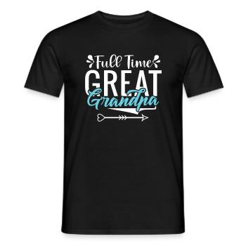 Cadeaux arrière-grand-père - T-shirt homme - noir - Devant - AI Model Male 178 light (178cm)