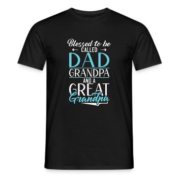 Cadeaux arrière-grand-père - T-shirt homme - noir - Devant - AI Model Male 178 light (178cm)