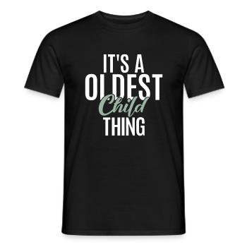 Oldest Child Gifts - Men's T-Shirt - black - Front - AI Model Male 178 light (178cm)