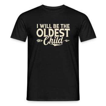 Oldest Child Gifts - Men's T-Shirt - black - Front - AI Model Male 178 light (178cm)