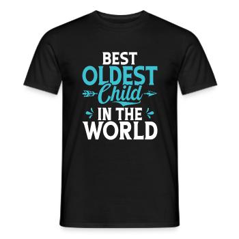 Oldest Child Gifts - Men's T-Shirt - black - Front - AI Model Male 178 light (178cm)