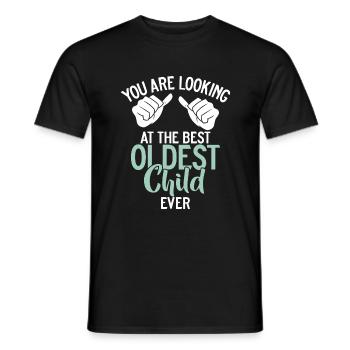 Oldest Child Gifts - Men's T-Shirt - black - Front - AI Model Male 178 light (178cm)