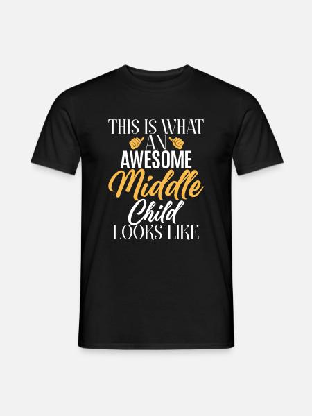 Cadeaux d’enfant du milieu - T-shirt homme - noir