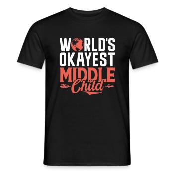 Middle Child Gifts - Men's T-Shirt - black - Front - AI Model Male 178 light (178cm)