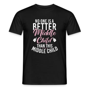 Middle Child Gifts - Men's T-Shirt - black - Front - AI Model Male 178 light (178cm)