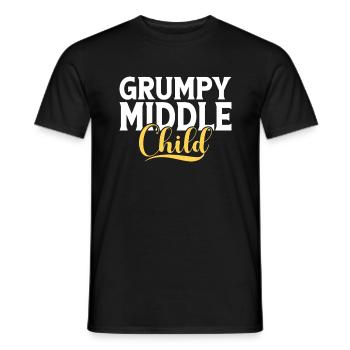 Middle Child Gifts - Men's T-Shirt - black - Front - AI Model Male 178 light (178cm)