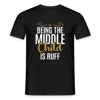 Middle Child Gifts - Men's T-Shirt - black - Front - AI Model Male 178 light (178cm)