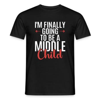 Middle Child Gifts - Men's T-Shirt - black - Front - AI Model Male 178 light (178cm)