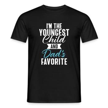 Youngest Child Gift - Men's T-Shirt - black - Front - AI Model Male 178 light (178cm)