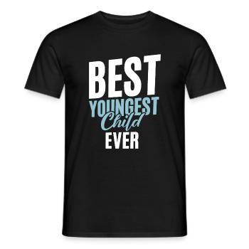 Youngest Child Gift - Men's T-Shirt - black - Front - AI Model Male 178 light (178cm)