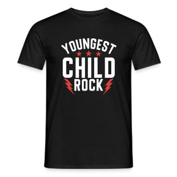 Youngest Child Gift - Men's T-Shirt - black - Front - AI Model Male 178 light (178cm)