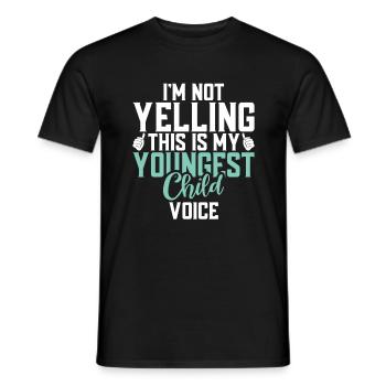 Youngest Child Gift - Men's T-Shirt - black - Front - AI Model Male 178 light (178cm)