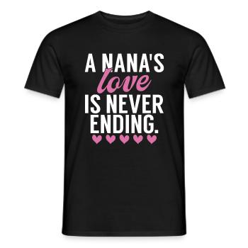 Nana Gifts - Men's T-Shirt - black - Front - AI Model Male 178 light (178cm)