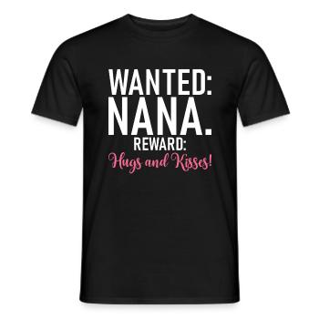 Nana Gifts - Männer T-Shirt - Schwarz - Vorne - AI Model Male 178 light (178cm)