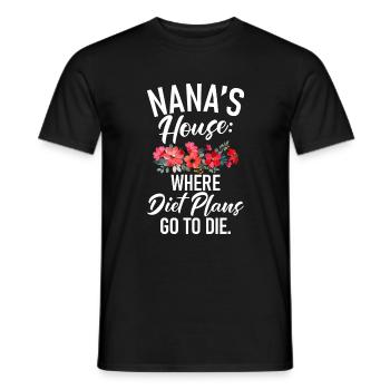 Cadeaux Nana - T-shirt homme - noir - Devant - AI Model Male 178 light (178cm)