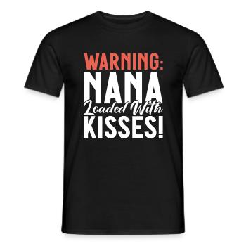 Nana Gifts - Men's T-Shirt - black - Front - AI Model Male 178 light (178cm)
