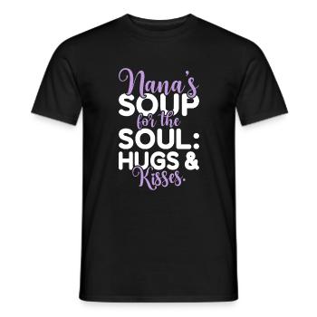 Nana Gifts - Männer T-Shirt - Schwarz - Vorne - AI Model Male 178 light (178cm)