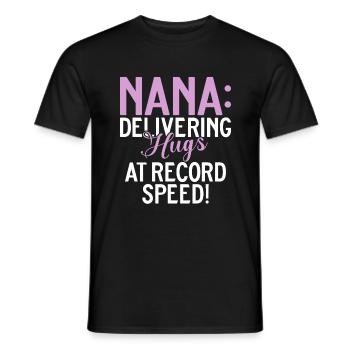 Nana Gifts - Männer T-Shirt - Schwarz - Vorne - AI Model Male 178 light (178cm)