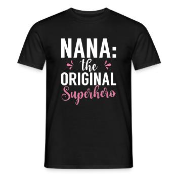 Nana Gifts - Men's T-Shirt - black - Front - AI Model Male 178 light (178cm)